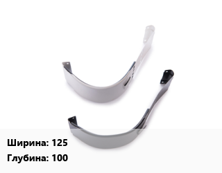 Соединитель желоба 125х100, сталь, с полимерным покрытием, шт цена от 418.5 Тг / шт, где купить, условия доставки в Костанае и Костанайской области